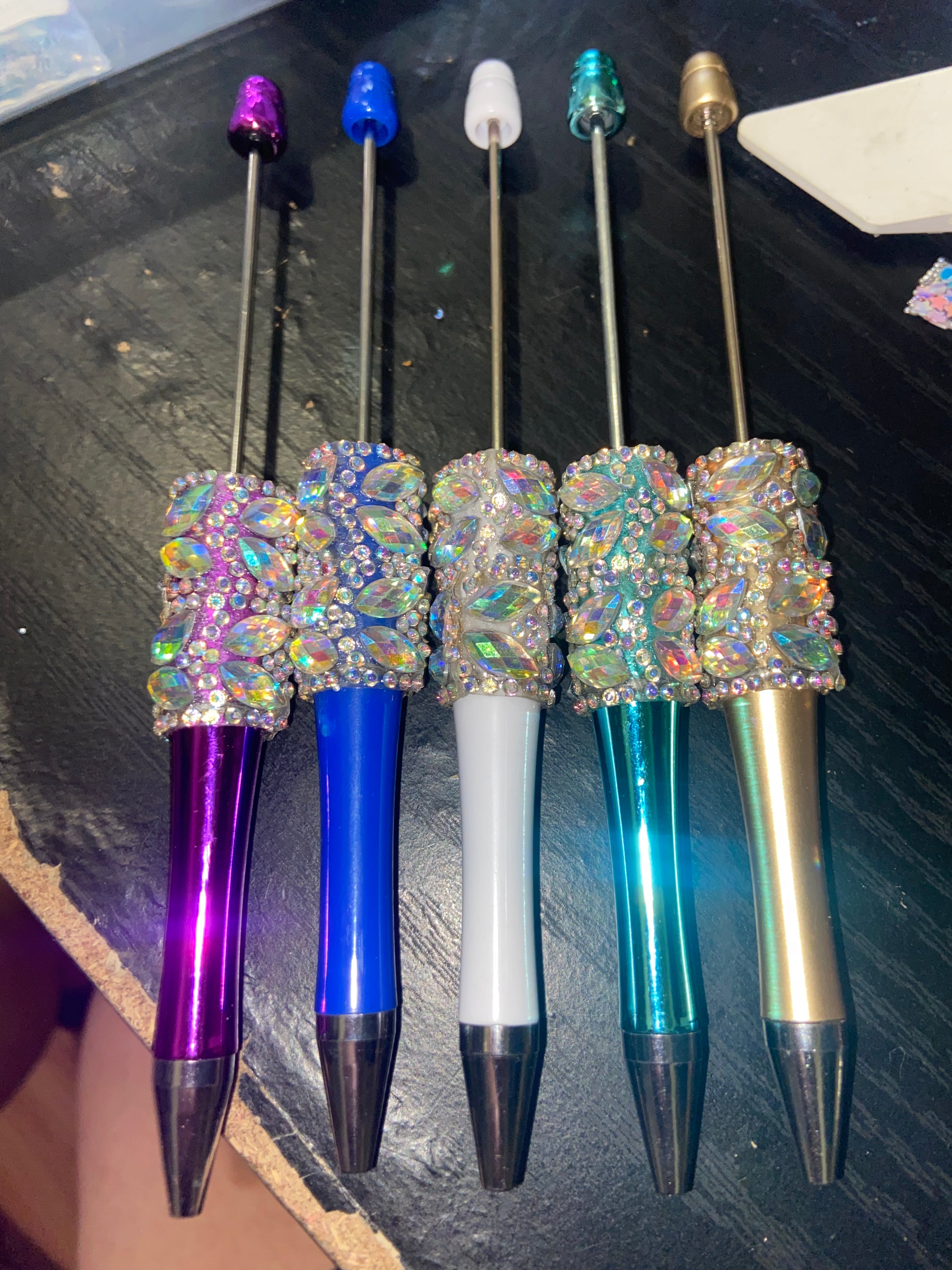 Custom beadable and  rhinestone